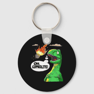 Oh Coprolite Paleontology's Humour Funny Dinosaur Key Ring