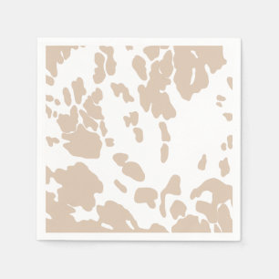 Oh Cowboy Cow-print Cocktail Napkin