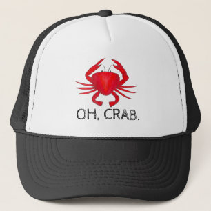 Oh, Crab (Crap) Red Baltimore Maryland Crabs Hat