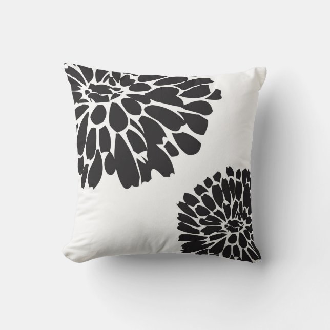 Oh Dahlia! Throw Pillow (Front)