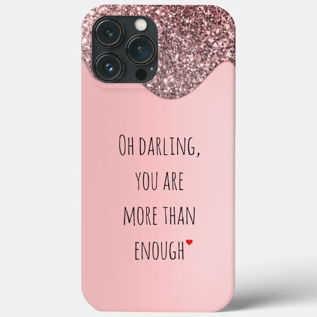Oh Darling, You Are More Than Enough Quote Case-Mate iPhone Case (Back)