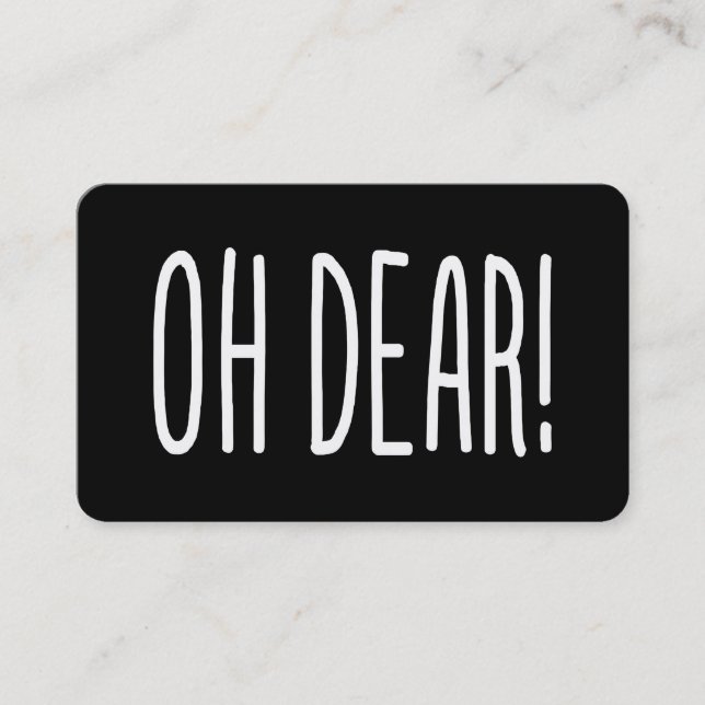 OH DEAR! BUSINESS CARD (Front)