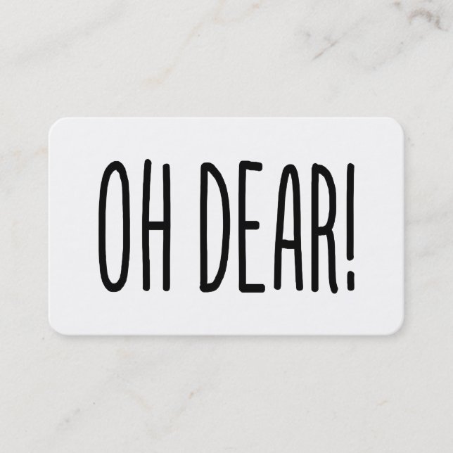 OH DEAR! BUSINESS CARD (Front)