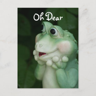 Oh Dear Frog- customise for any occasion Postcard