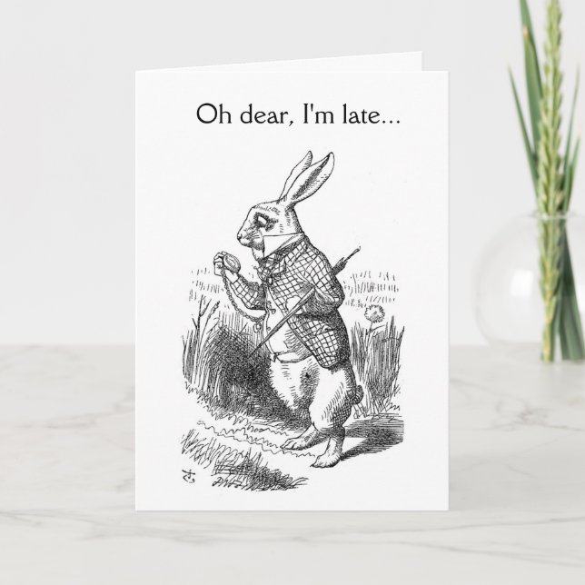 Oh dear, I'm late... Card (Front)
