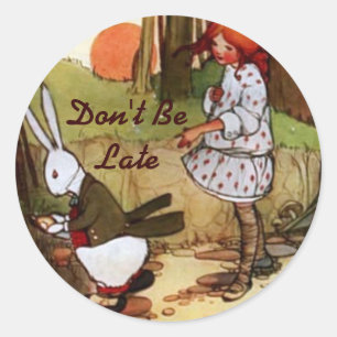 Oh Dear! Oh Dear! I Shall be too Late! Stickers