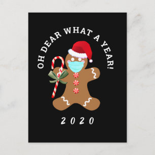Oh Dear What A Year Funny Christmas 2020 Postcard