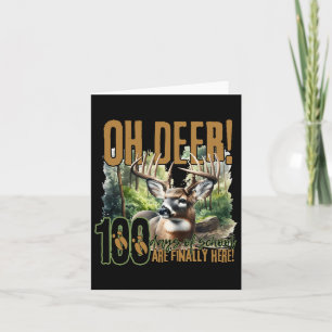 Oh Deer 100 Days Of School Are Here Deer Hunting 1 Card
