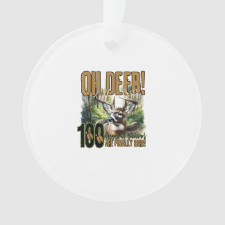 Oh Deer 100 Days Of School Deer HuAcrylic Ornament