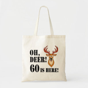 Oh Deer 60th Birthday Tote Bag