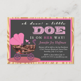 Oh Deer, A Little Doe Is On Her Way! Camo Invite
