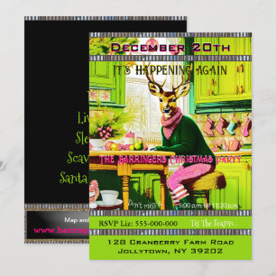 Oh Deer Annual  Christmas Party Invitation