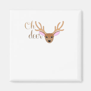Oh Deer Artistic Style Magnet