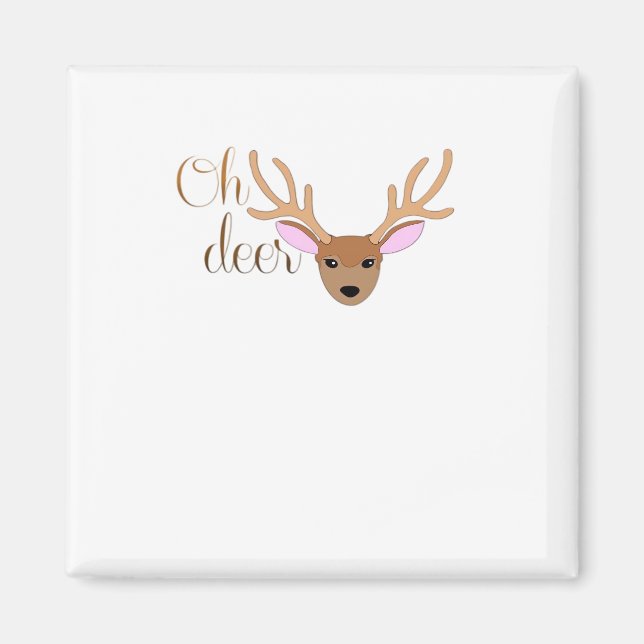 Oh Deer Artistic Style  Magnet (Front)