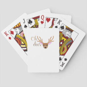 Oh Deer Artistic Style  Playing Cards