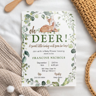 Oh Deer! Baby Shower Invitation