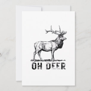 Oh Deer Bold Graphic Expression Holiday Card