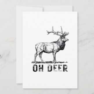 Oh Deer Bold Graphic Expression Holiday Card