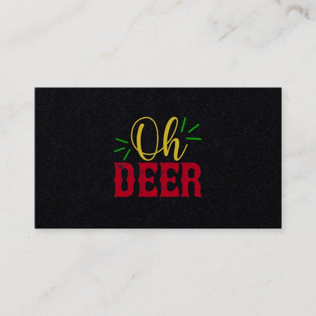 Oh Deer Business Card (Front)