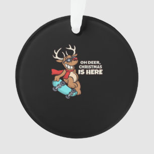 Oh Deer Christmas Celebration Holiday Design Ornament