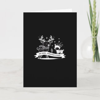 Oh Deer Christmas Celebration Holiday Style  Card