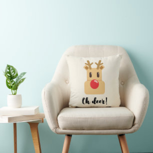 Oh Deer Christmas Cushion