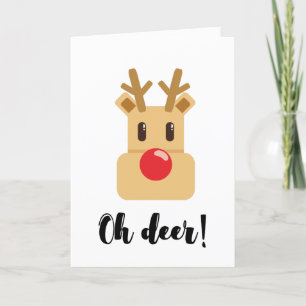 Oh Deer Christmas Holiday Card
