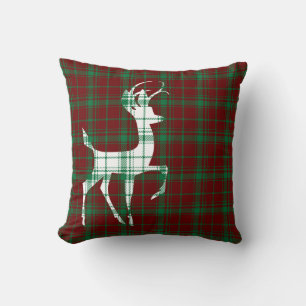 Oh Deer! Christmas Plaid Cushion