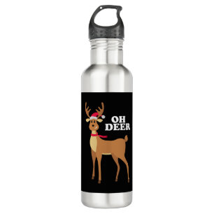 Oh Deer - christmas reindeer 710 Ml Water Bottle