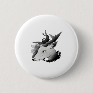 Oh Deer Classic Style 6 Cm Round Badge