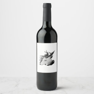 Oh Deer Classic Style  Wine Label