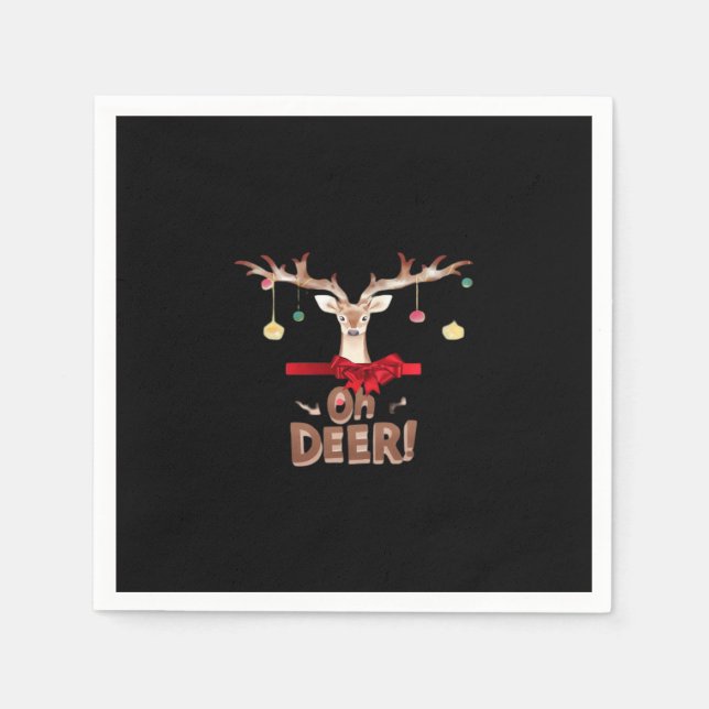 Oh Deer Classic Vibe  Napkin (Front)