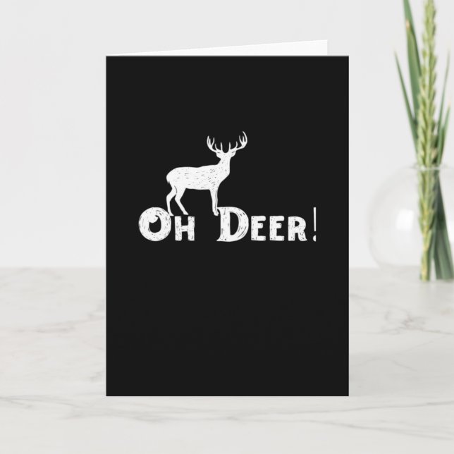 Oh Deer Clean Graphic Style Card (Front)
