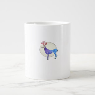 Oh Deer Clean Graphic Style Large Coffee Mug