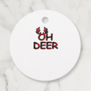 Oh Deer Clean Layout Favour Tags