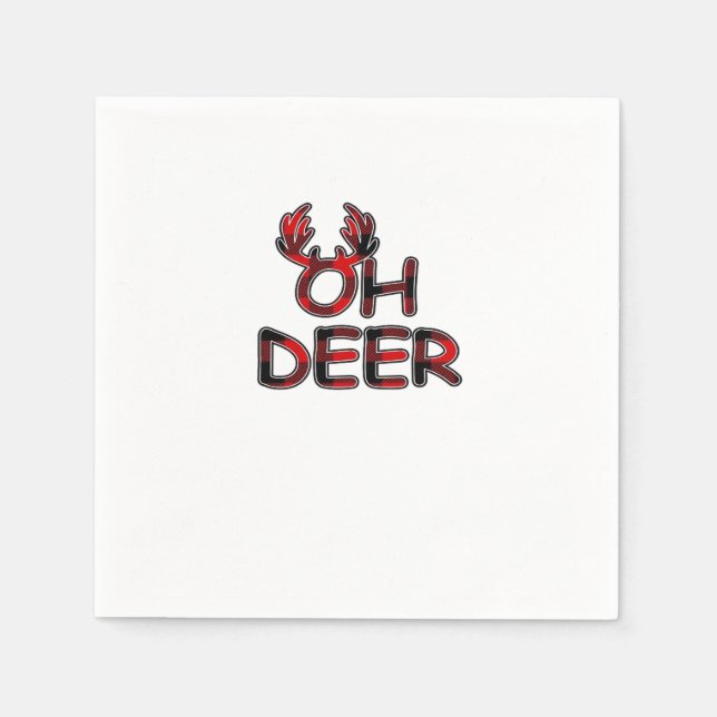 Oh Deer Clean Layout  Napkin (Front)