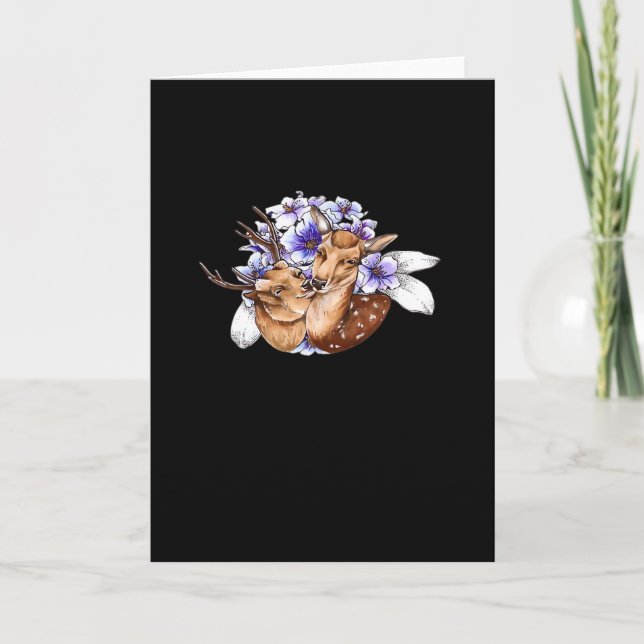Oh Deer Clean Minimal Style Card (Front)