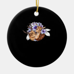 Oh Deer Clean Minimal Style Ceramic Ornament