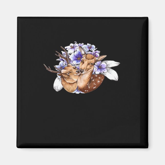 Oh Deer Clean Minimal Style  Magnet (Front)