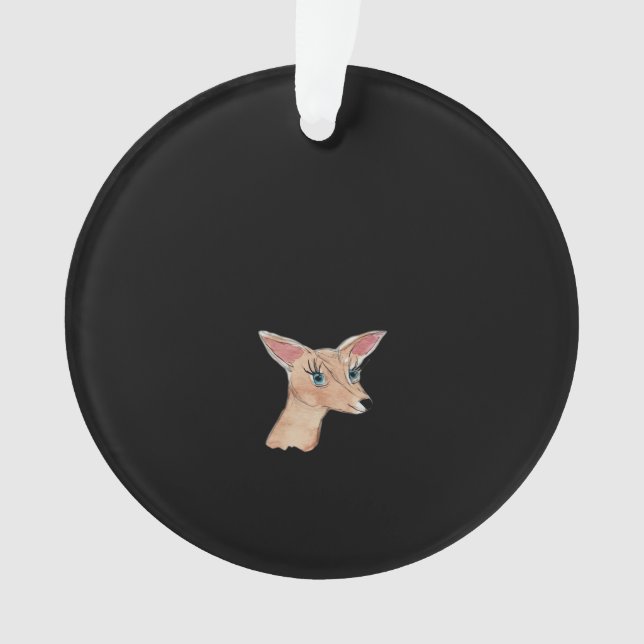 Oh Deer Clean Modern  Ornament (Front)