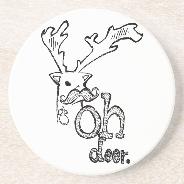 Oh Deer Coaster (Front)