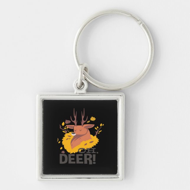 Oh Deer Creative Design  Key Ring (Front)