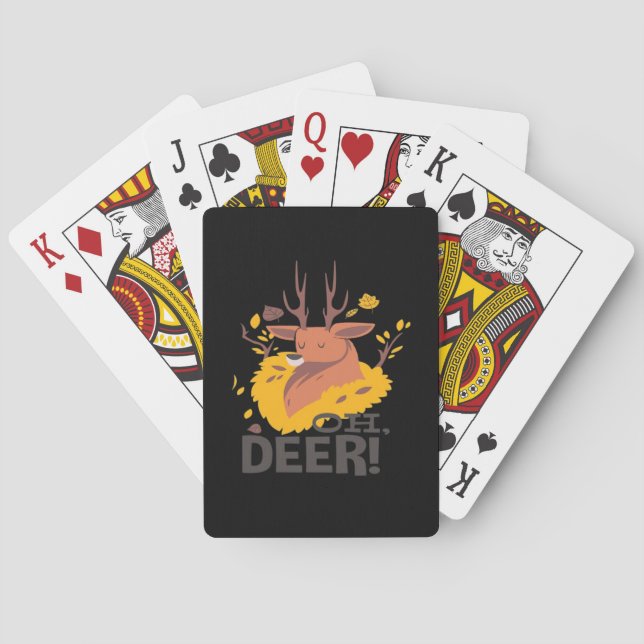 Oh Deer Creative Design  Playing Cards (Back)