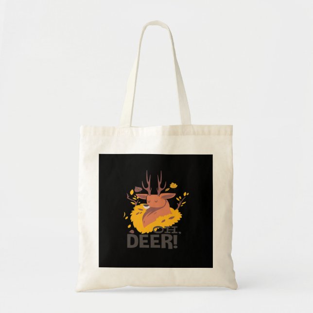 Oh Deer Creative Design Tote Bag (Front)