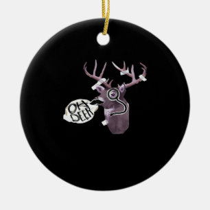 Oh Deer Creative Signature Design Ceramic Ornament
