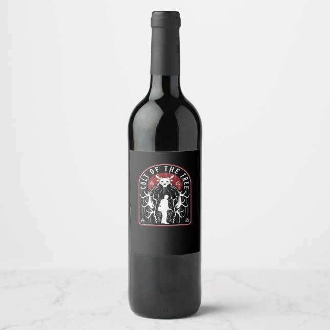 Oh Deer Cult Of The Tree Artistic Style  Wine Label (Front)