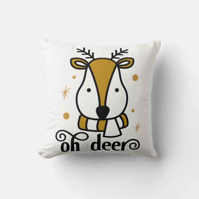 Oh Deer Cushion (Front)