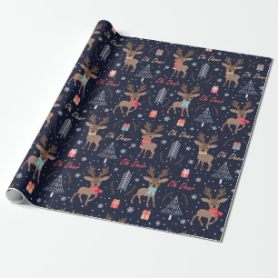 Oh Deer Cute  Christmas Wrapping Paper