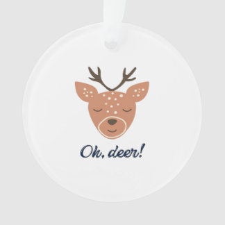 Oh Deer Deer Love Save The Deer Creative Design Ornament