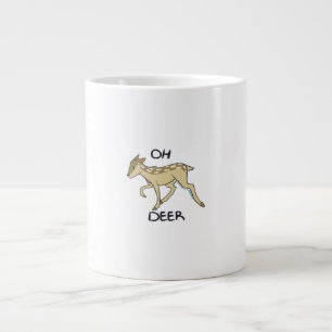 Oh Deer Elegant Timeless Style  Large Coffee Mug